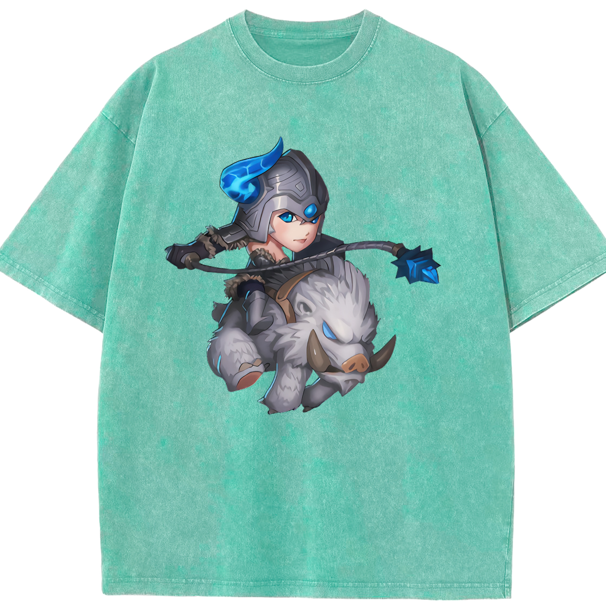 リーグ・オブ・レジェンド League of Legends LOL 綿100% ヴィンテージ風 半袖Tシャツ（フロントプリント）
